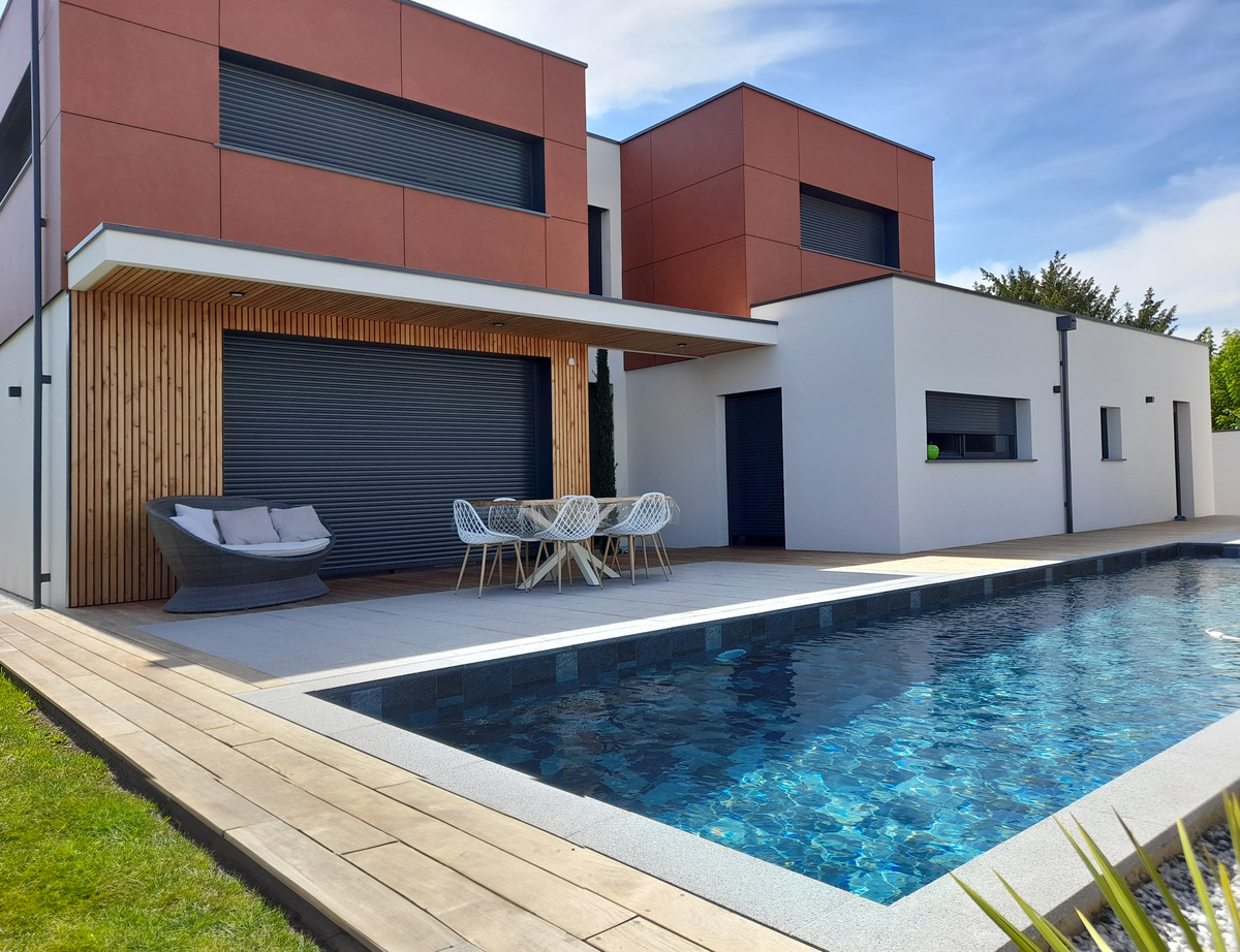Construction d&rsquo;une maison cubique à Cadaujac