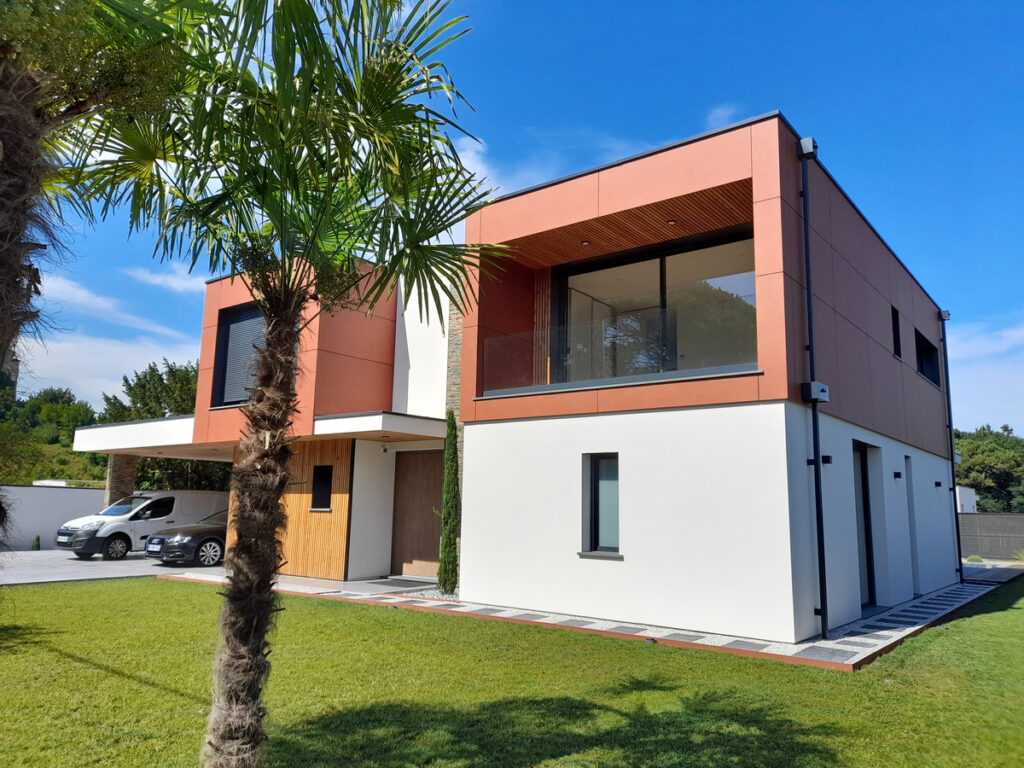 Construction d'une maison cubique à Cadaujac